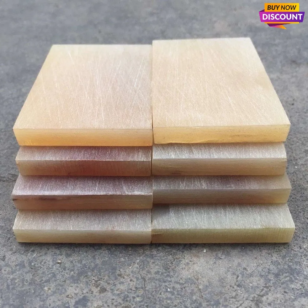 Vaired size 5X16cm of goat/sheep/ram mixed colourful horn Scales for making bow/knife handles ring/eyeglass frame Wholesale Amounts