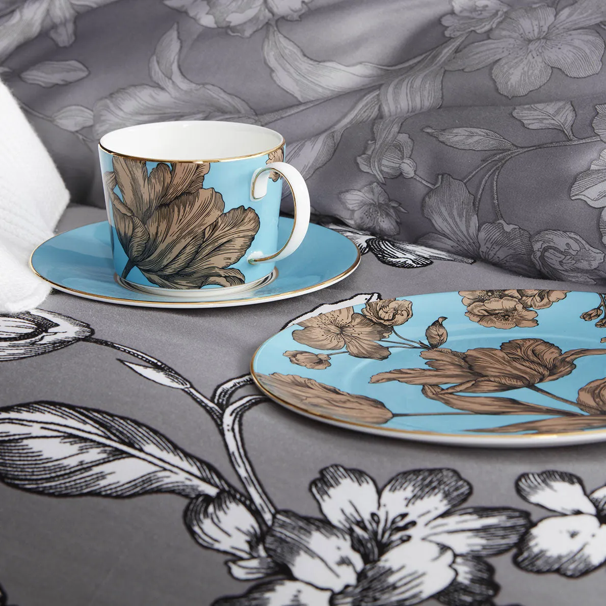 Vibrance Silver Quilt Cover Set By Wedgwood