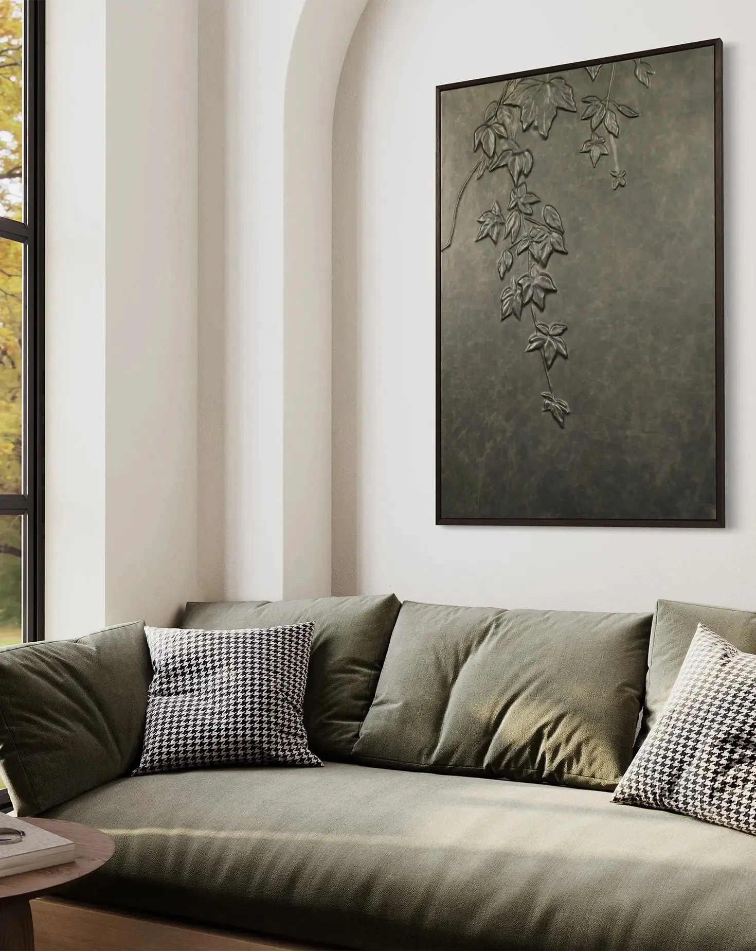 Vine Leather Relief Wall Panel