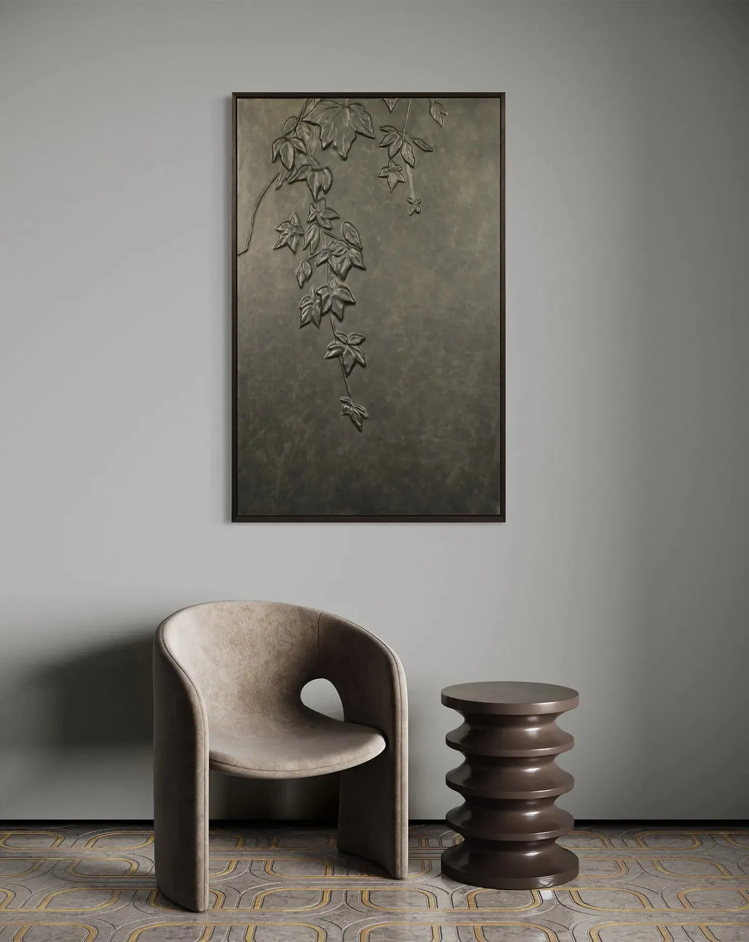 Vine Leather Relief Wall Panel