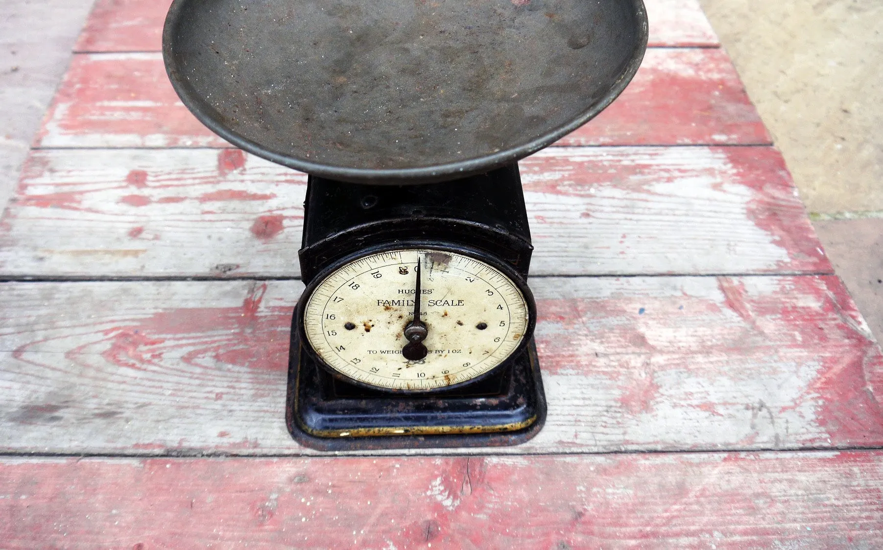 Vintage Hughes Family scales  - weighing scales .