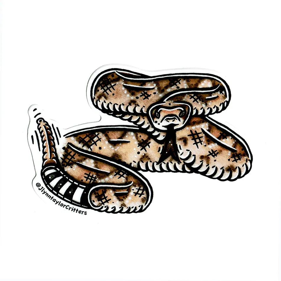 Western Diamondback Rattlesnake Sticker