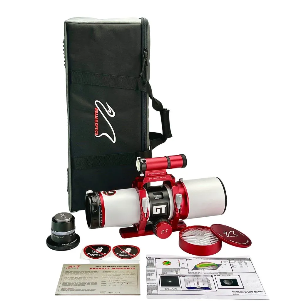 William Optics Gran Turismo 81 APO w/ Internal Focus Design, Field Flattener & UniGuide