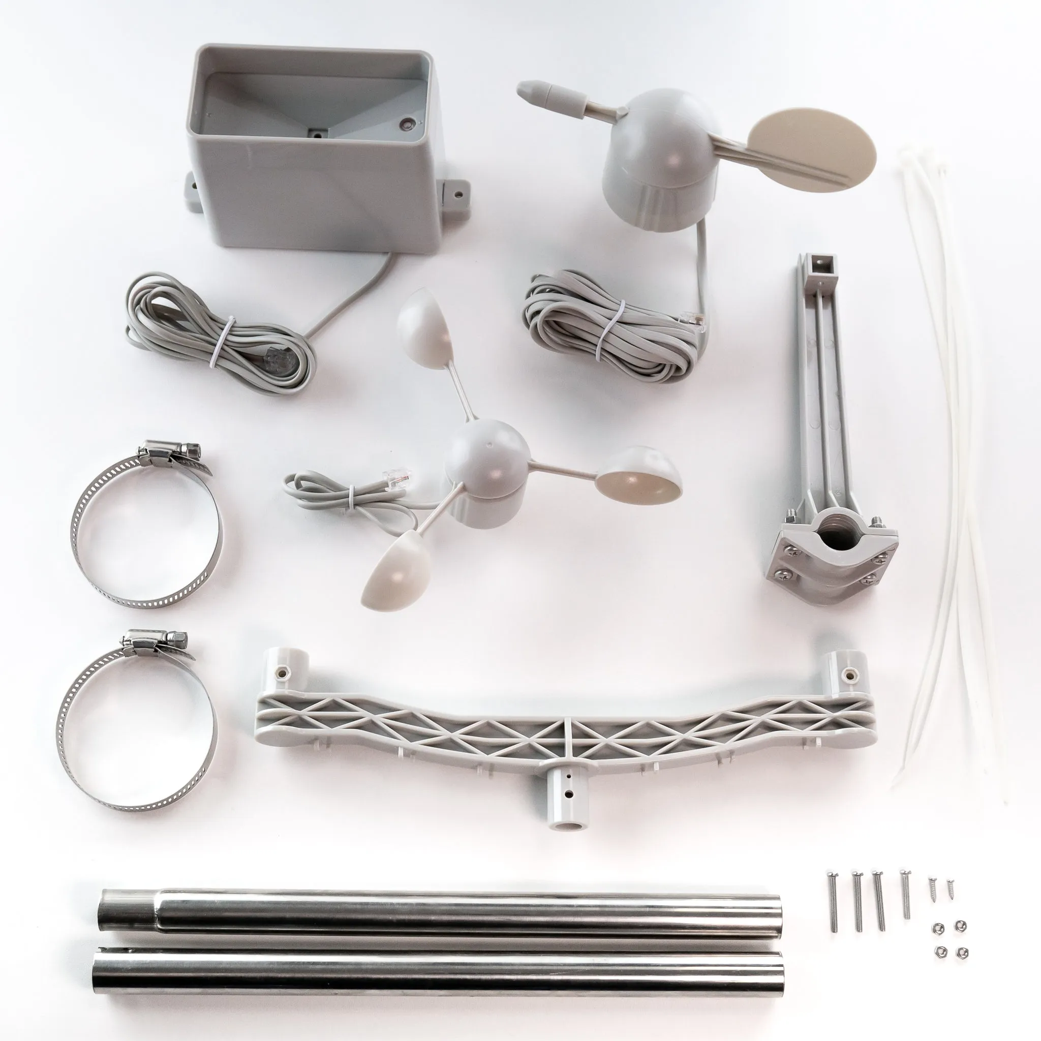 Wind and Rain Sensors for Weather Station (Wind Vane / Anemometer / Rain Gauge)