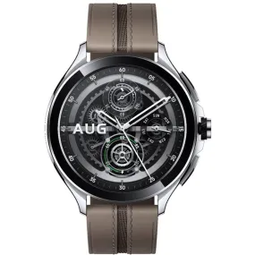Xiaomi Watch 2 Pro (Silver/Brown Leather, Special Import)