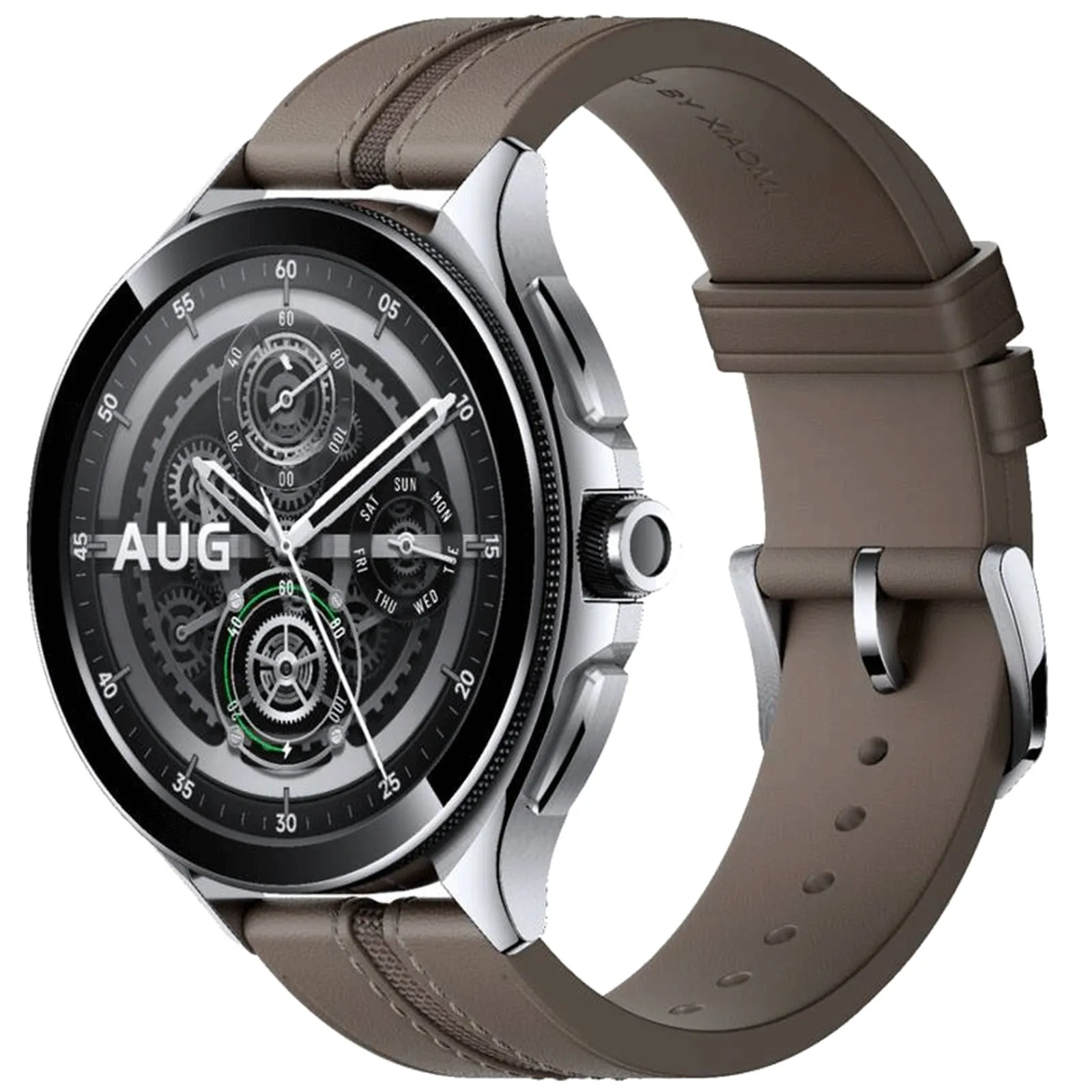 Xiaomi Watch 2 Pro (Silver/Brown Leather, Special Import)