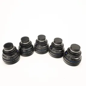ZEISS CP.2 Lens Set 18mm 25mm 35mm 50mm 85mm Lens Set with EF mount   Case 3