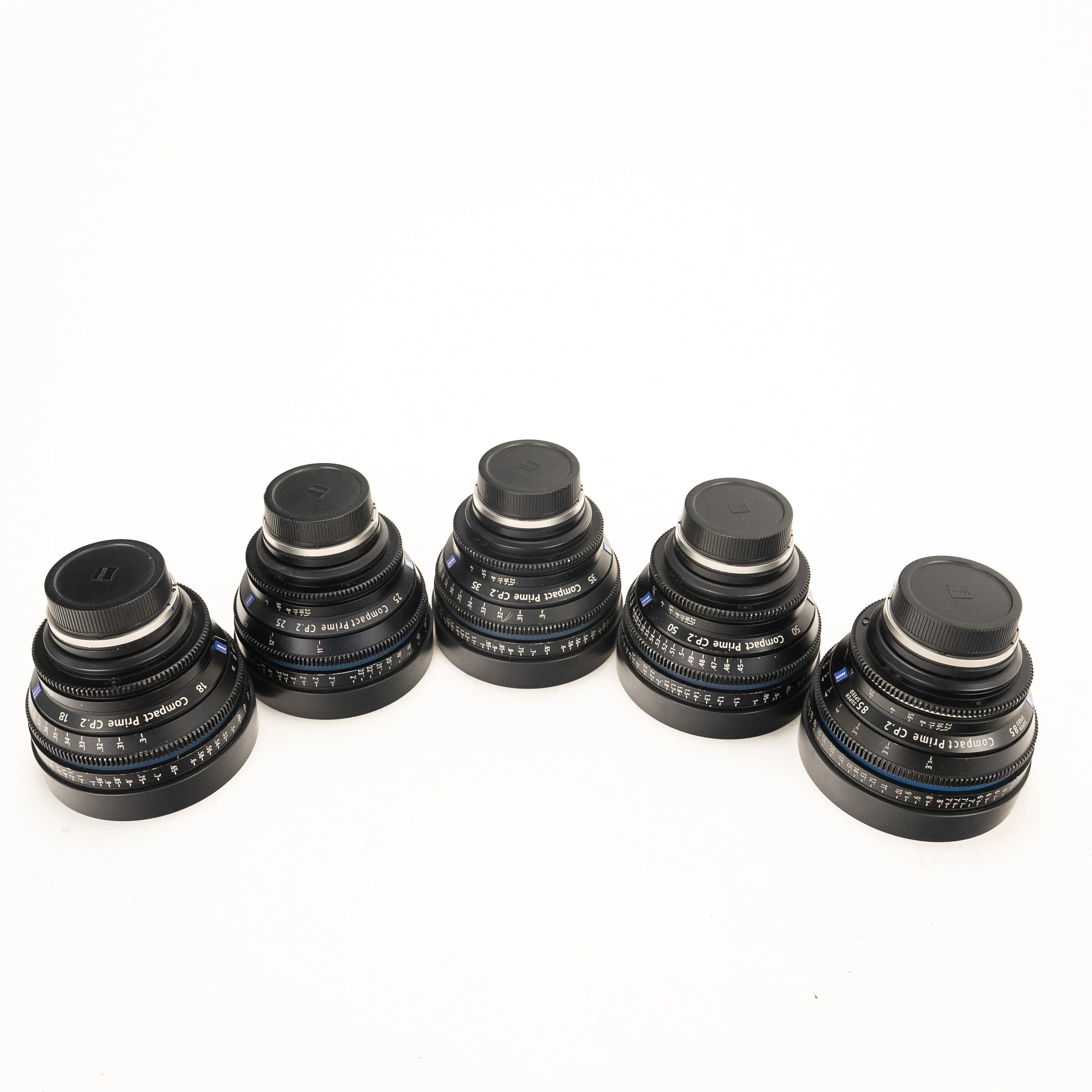 ZEISS CP.2 Lens Set 18mm 25mm 35mm 50mm 85mm Lens Set with EF mount   Case 3