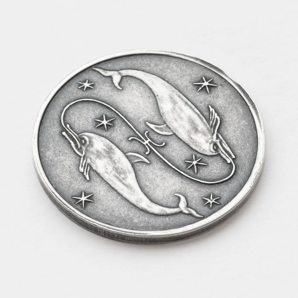Zodiac Pisces Moon Silver Coin